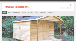 Desktop Screenshot of monroesheddepot.com